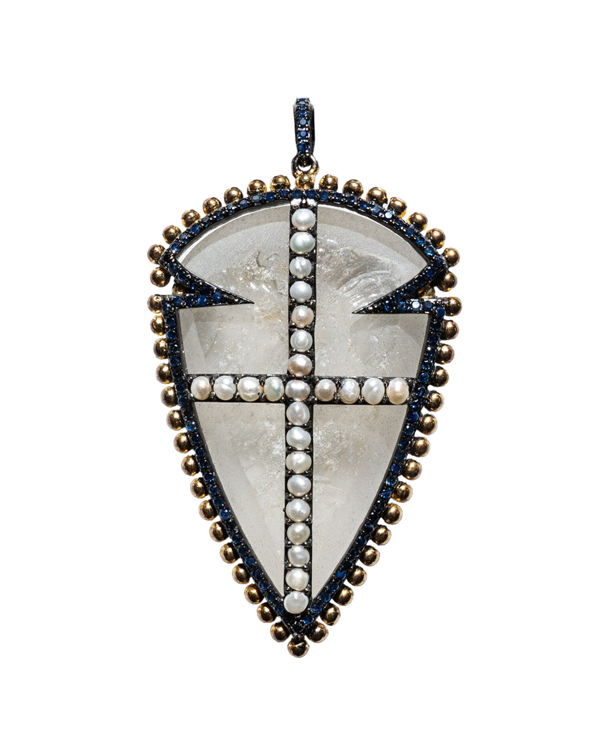 Amira (Grande): Clear Quartz & Sapphires