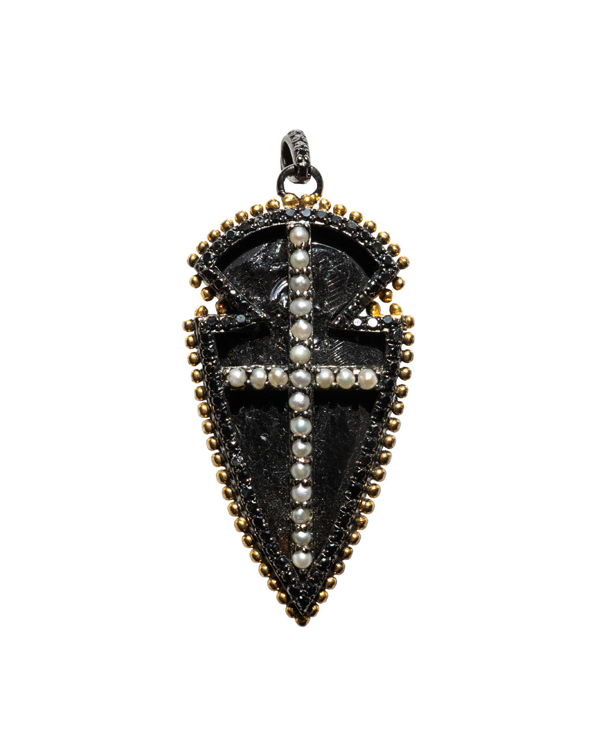 Amira (Petite): Obsidian & Black Diamonds