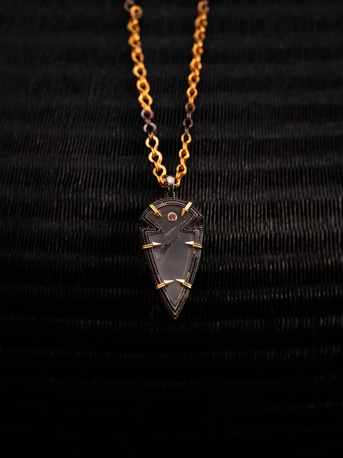 Fortis (Petite): Clear Quartz & Garnet