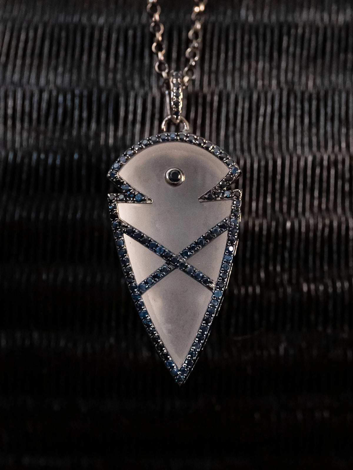 Luxana : Clear Quartz & Blue Sapphires