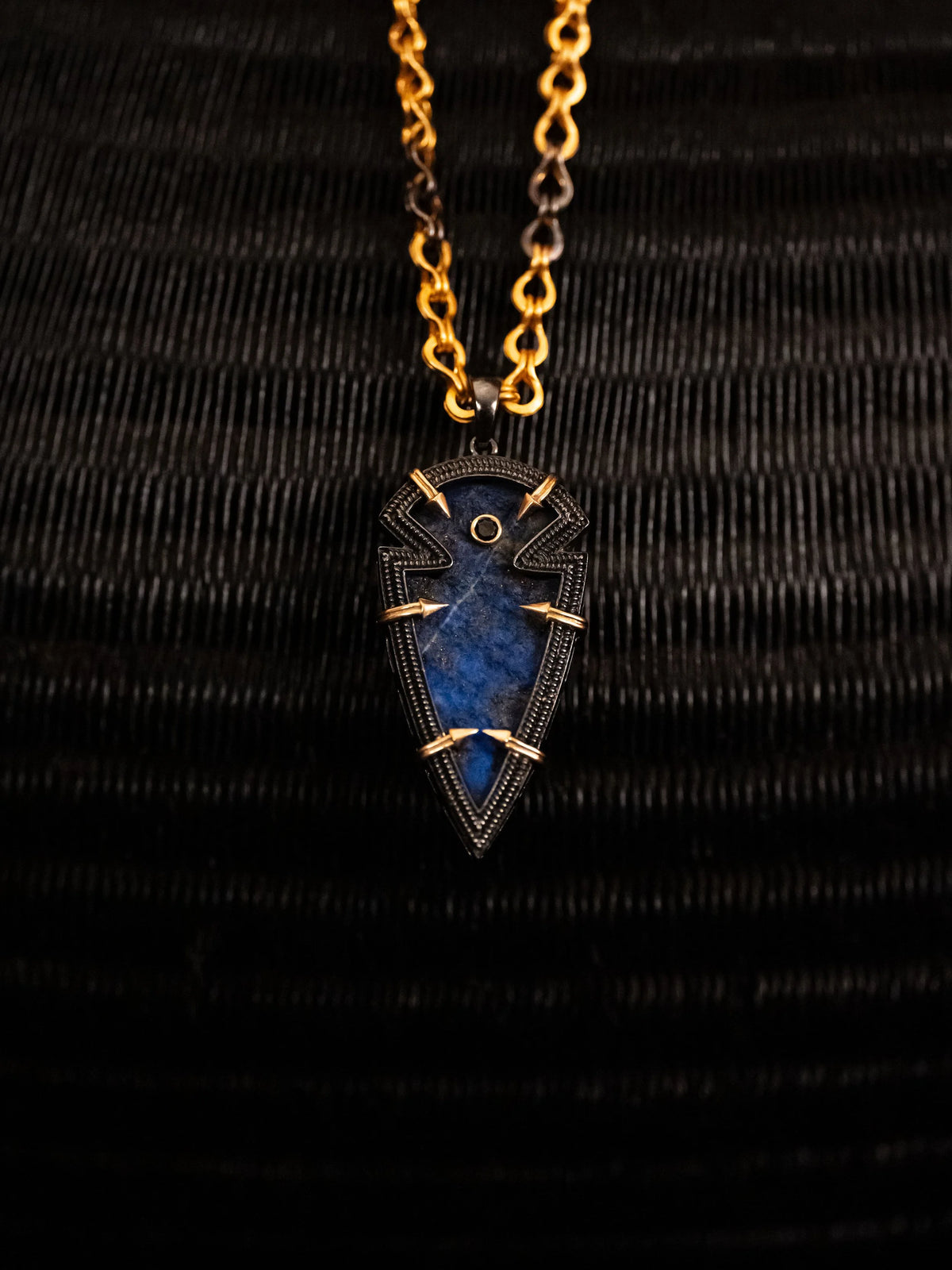 Fortis (Petite): Lapis & Black Diamond