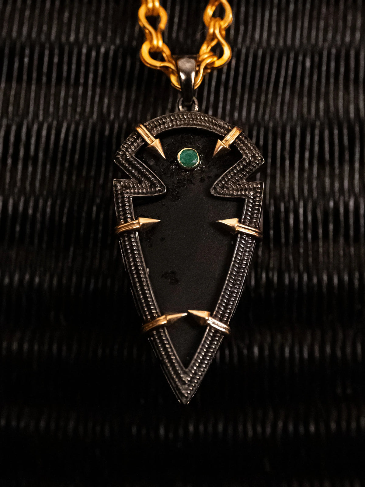 Fortis (Petite): Obsidian & Emerald