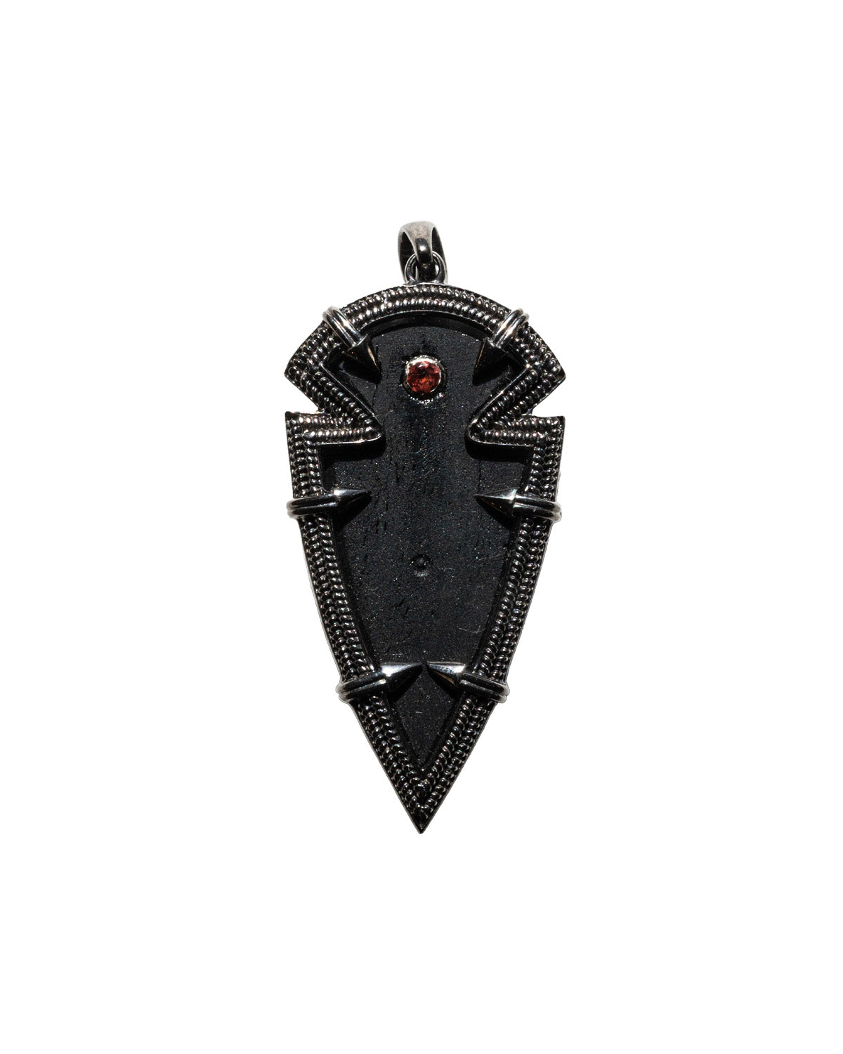 Fortis (Petite): Obsidian & Garnet
