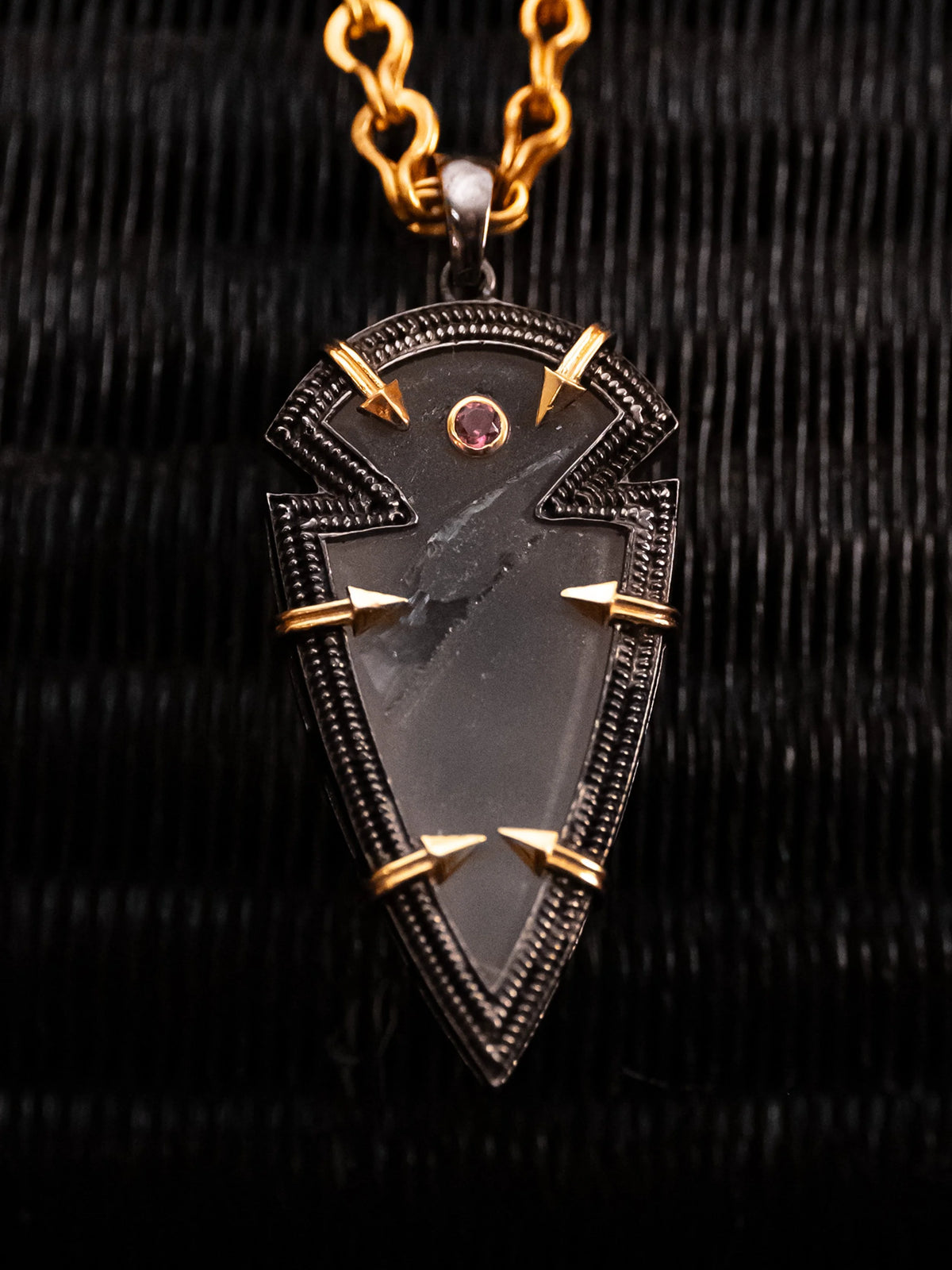 Fortis (Petite): Clear Quartz & Garnet