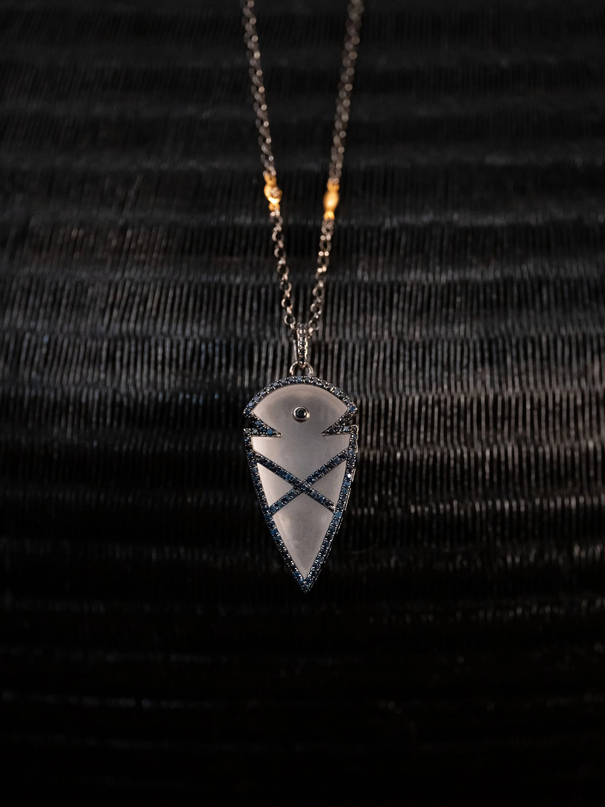 Luxana : Clear Quartz & Blue Sapphires