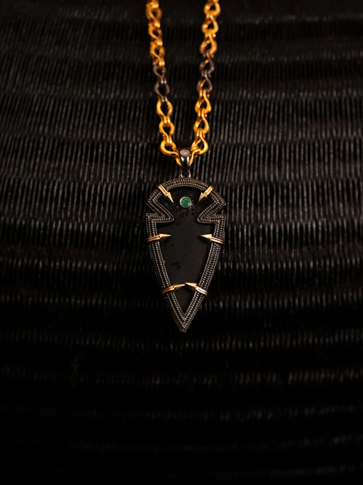 Fortis (Petite): Obsidian & Emerald
