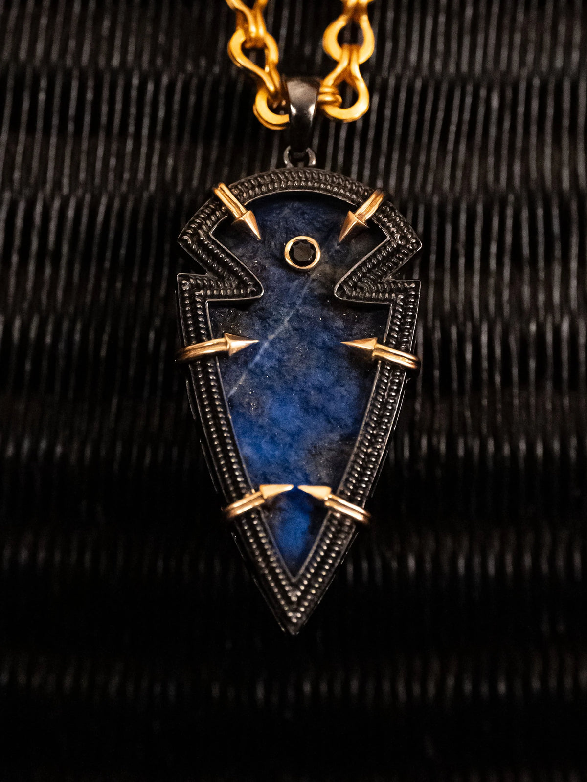 Fortis (Petite): Lapis & Black Diamond