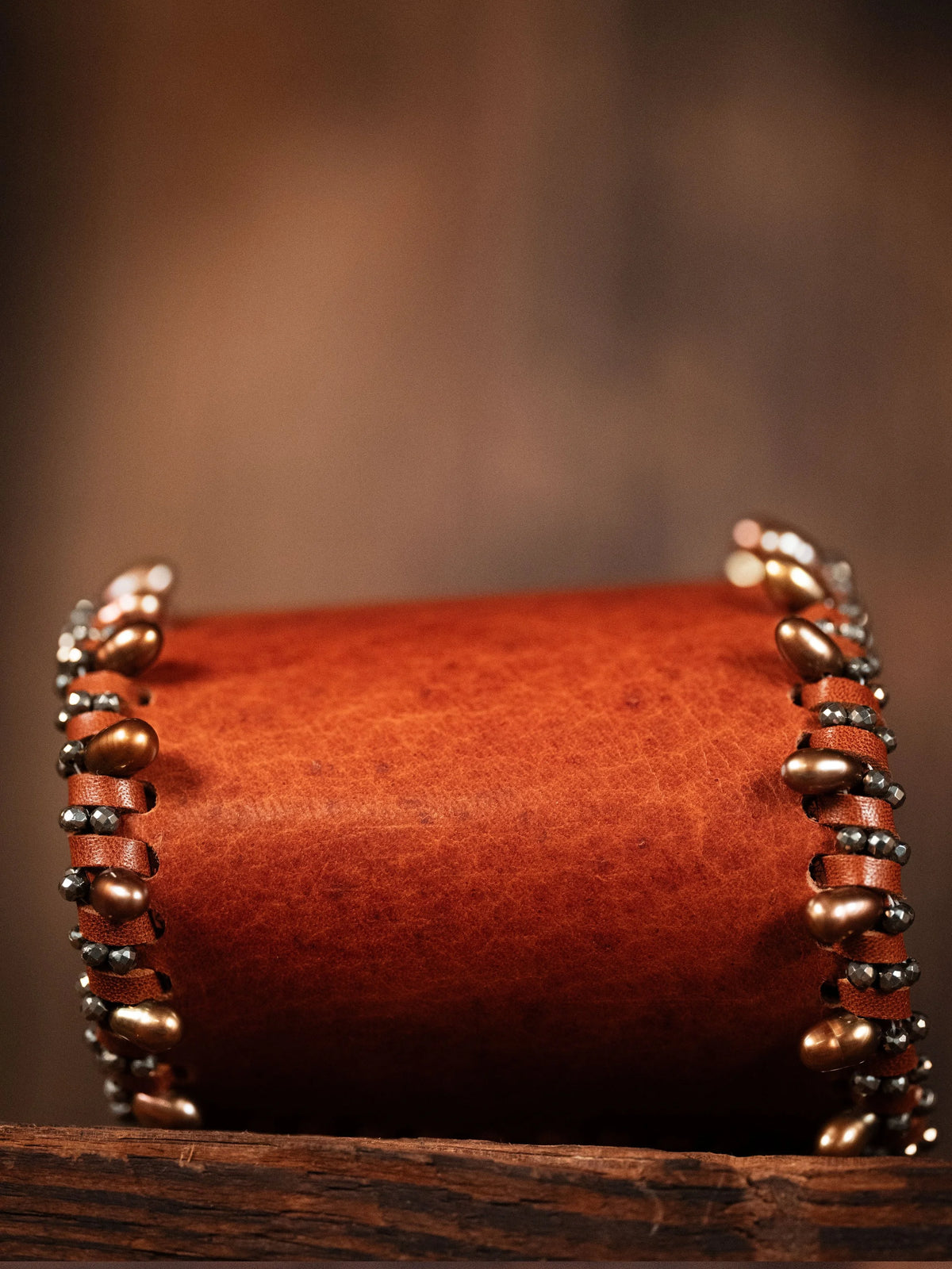 Triptych IX : Brown Pearls (large)