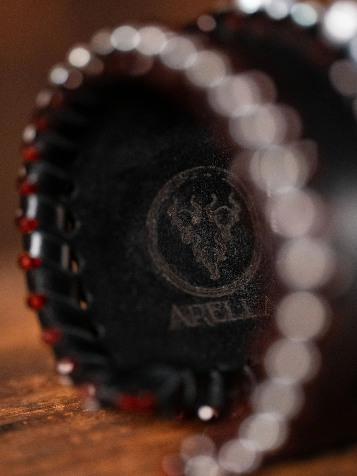 Triptych XI : Garnets + pearls (medium)